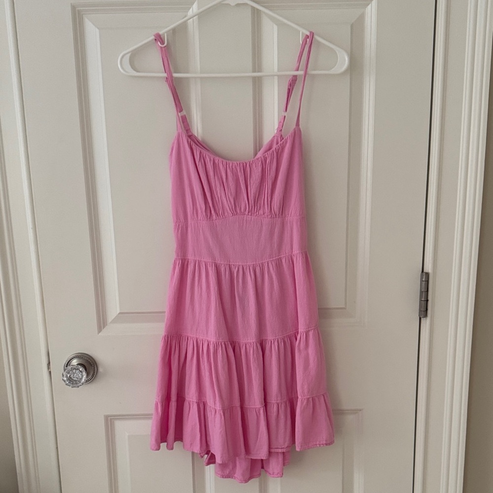 Pink mini dress with bow!